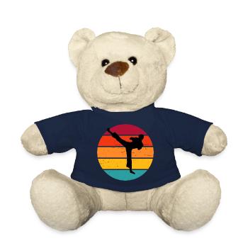 Kickbox Kickboxing Boxen Boxing Kickboxen - Teddy Bear - french navy - Front