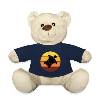 Wingsuit fliegen Base Jumping Skydiving Retro - Teddy - French Navy - Vorne