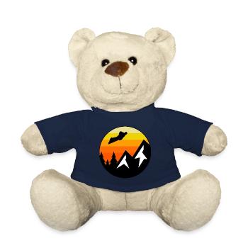 Wingsuit fliegen Base Jumping Skydiving Retro - Teddy - French Navy - Vorne