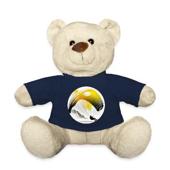 A paraglider pilot takes off - Teddy Bear - french navy - Front