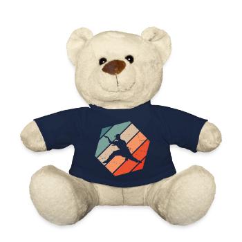 Wushu Men Kung Fu Martial Arts Kungfu Women - Teddy Bear - french navy - Front