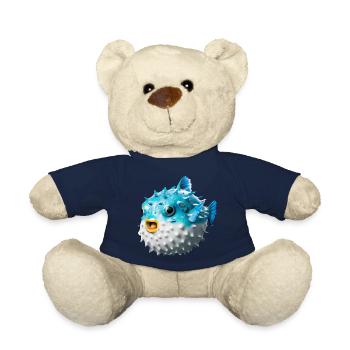 Poisson-globe gonflé - Nounours - bleu marine - Devant