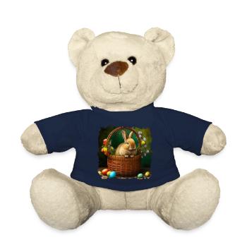 Le lapin de Pâques est un symbole de Pâques - Nounours - bleu marine - Devant
