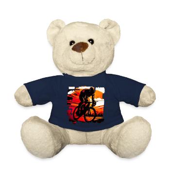 Il existe différents types de courses cyclistes - Nounours - bleu marine - Devant