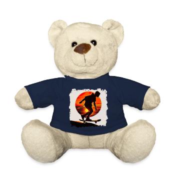 Skateboarding is street surfing - Teddy Bear - french navy - Front