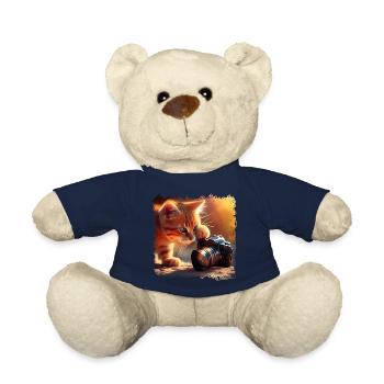 Unleashing your cat's creativity - Teddy Bear - french navy - Front