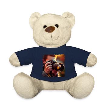 Photographer enjoys photography - Teddy Bear - french navy - Front