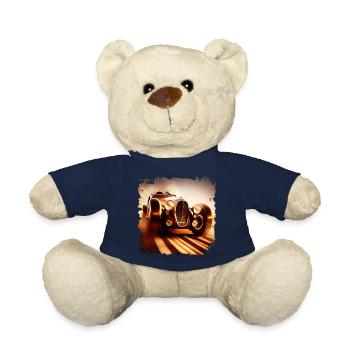 Experience a classic car at the classic car race - Teddy Bear - french navy - Front