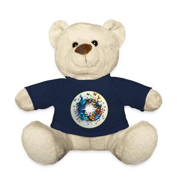 Un troupeau de papillons est spécial - Nounours - bleu marine - Devant