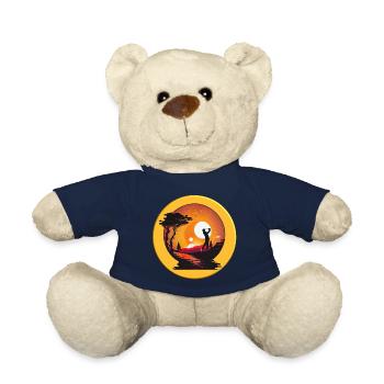 Golf ball, with as few shots as possible into the hole - Teddy Bear - french navy - Front