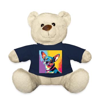 Chihuahua Pop Art - Nounours - bleu marine - Devant