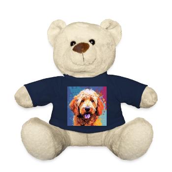 Golden Doodle Pop Art - Teddy - French Navy - Vorne