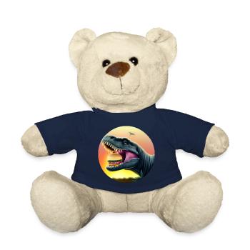 Cheeseburger Dinosauerier - Teddy Bear - french navy - Front
