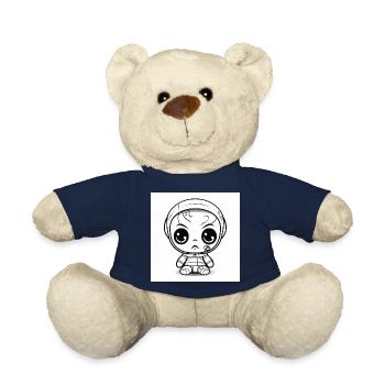 Halloween Horror Movie - Video Games Gaming - Teddy Bear - french navy - Front