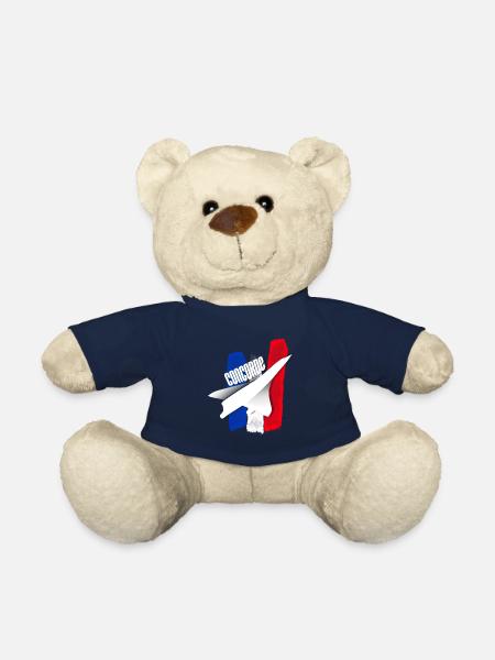 Concorde avion de ligne made in FRA. - Nounours - bleu marine