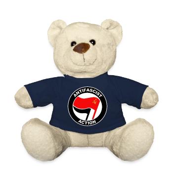 Antifascist Communist logo - Teddy Bear - french navy - Front