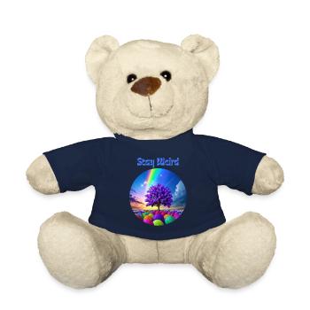Stay Weird, abstrakter Baum der Farben - Teddy - French Navy - Vorne