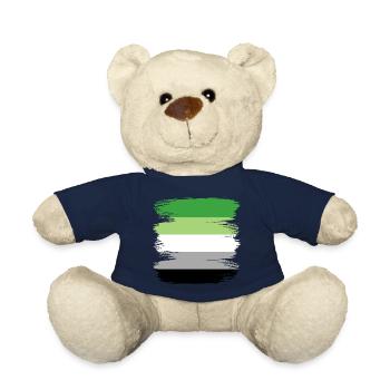Aromantisch Aromantik A Romantisch Romantik Flagge - Teddy - French Navy - Vorne