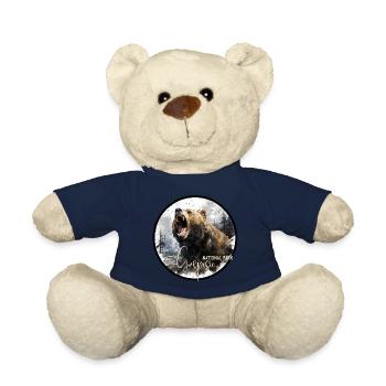 Gaspesie National Park retro style - Teddy Bear - french navy - Front