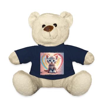 Warm cat - Teddy Bear - french navy - Front