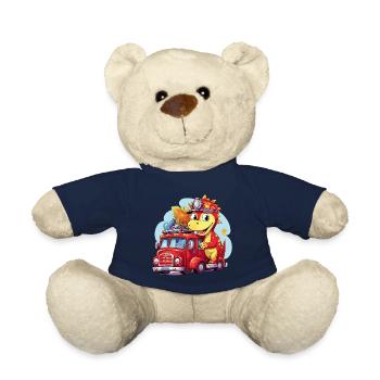 Dinosaur Fire Brigade Adventure - Dragon - Nounours - bleu marine - Devant