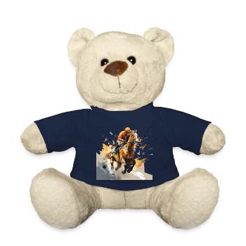 Les courses de chevaux sont un événement sportif passionnant - Nounours - bleu marine - Devant