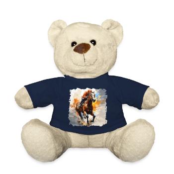 Les courses de chevaux ont une longue tradition - Nounours - bleu marine - Devant
