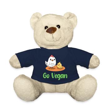 Chicken design for proud vegans - Teddy Bear - french navy - Front