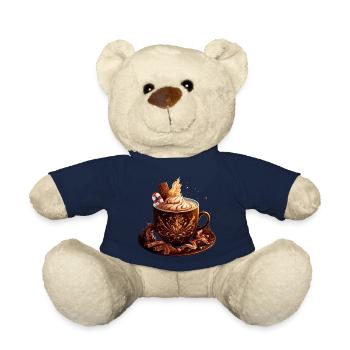 Hot Chocolate Mug I Chocolate Lover I Hot - Teddy - French Navy - Vorne