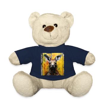 Graffiti Kangaroo - Teddy Bear - french navy - Front