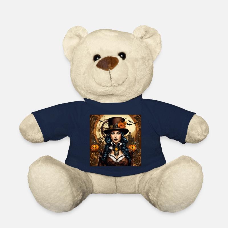 Halloween dans le style steampunk - Nounours - bleu marine
