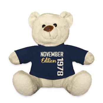 Born in November 1978 - Edition 1978 - Teddy Bear - french navy - Front
