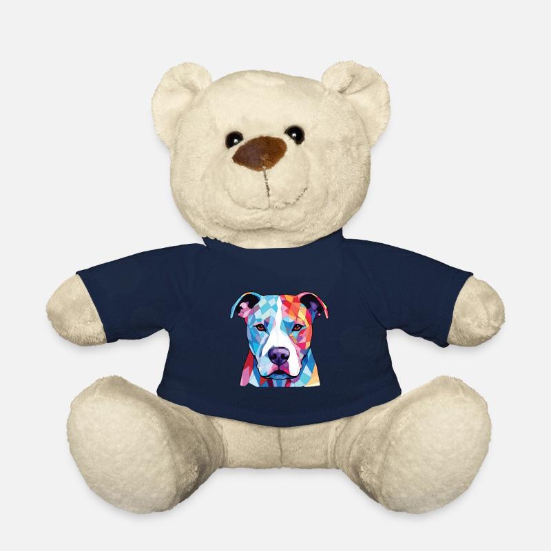 Dogo Argentino Hunderasse Aquarell Illustration - Teddy - French Navy