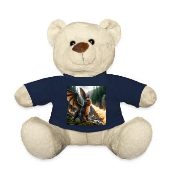 Dragon lapin cracheur de feu #13 - Nounours - bleu marine - Devant
