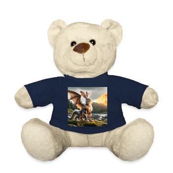 Feuerspeiender Hase Drache #05 - Teddy - French Navy - Vorne