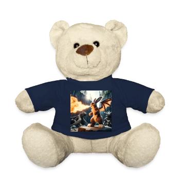 Feuerspeiender Hase Drache #10 - Teddy - French Navy - Vorne