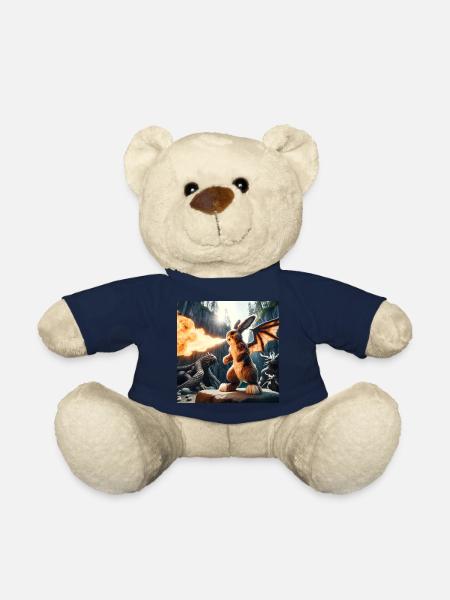 Feuerspeiender Hase Drache #10 - Teddy - French Navy