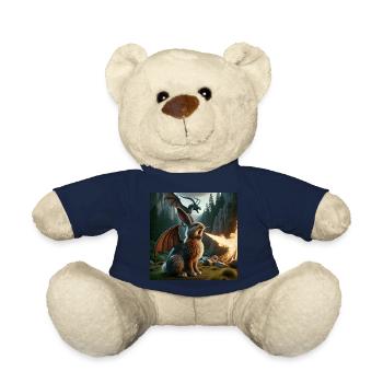 Feuerspeiender Hase Drache #21 - Teddy - French Navy - Vorne