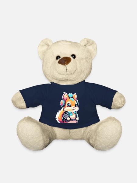 Illustration d’écureuil - Nounours - bleu marine
