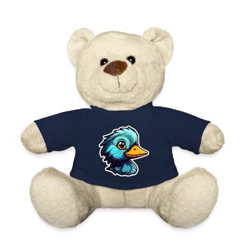 Illustration de canard - Nounours - bleu marine - Devant