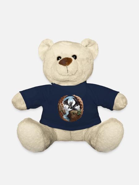dragon - Nounours - bleu marine
