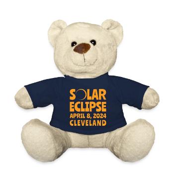 Solar Eclipse 2024 Cleveland Ohio - Teddy Bear - french navy - Front
