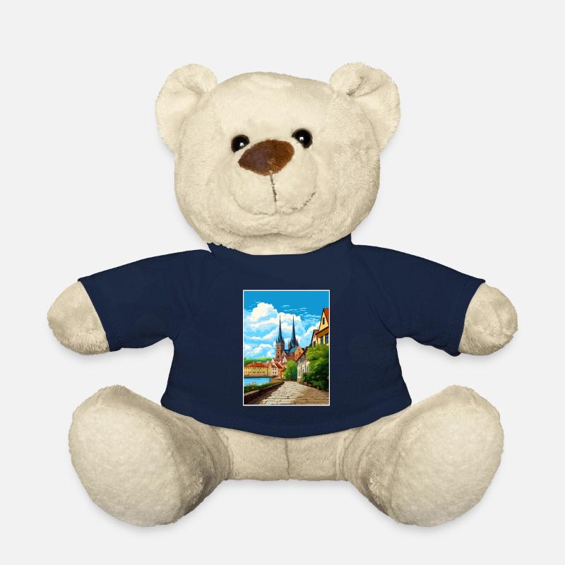 Magdeburg Dekoration Deutschland Vintage Reiseposter - Teddy - French Navy
