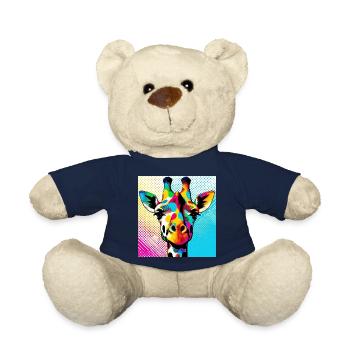 Girafe Pop Art - Nounours - bleu marine - Devant