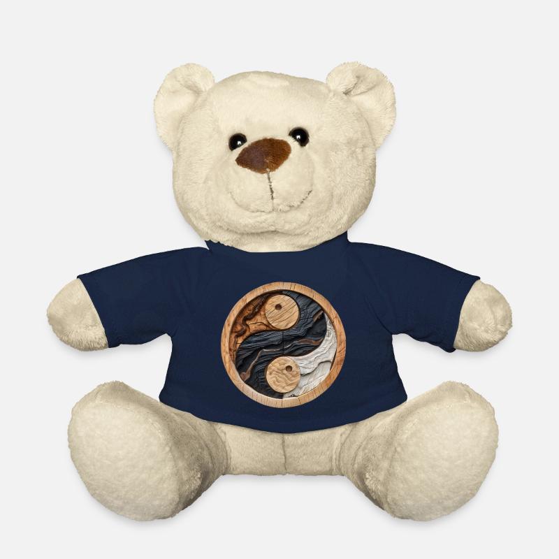 Yin Yang Logo - Teddy Bear - french navy