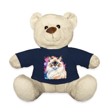 Birmakatze Wasserfarben - Teddy - French Navy - Vorne