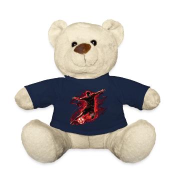 Ein Fußballer in einer dynamischen Aktion mit einem Torschuss. - Teddy - French Navy - Vorne