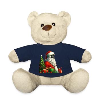Santa's Yuletide Cheer - Teddy Bear - french navy - Front