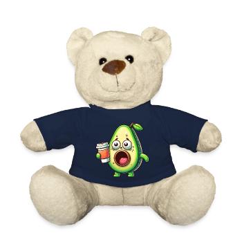 Avocado with Coffee Caffeine Shock - Teddy Bear - french navy - Front