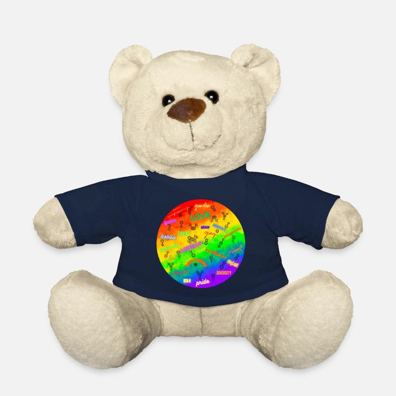 LGBTQIA+ Pride Design - Teddy Bear - french navy